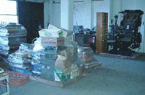 Goods awaiting their next move